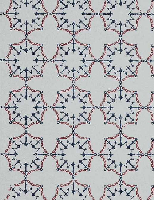 Обои Barneby Gates Book vol.3 BG1000101/Anchor Tile/Red/White/Blue