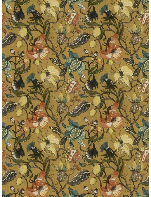 Ткань Fabricut Natural Nuances Vignettes Clay Euphorbia/Ochre