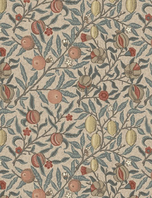 Ткань William Morris At Home The Forager Fruit/Clay