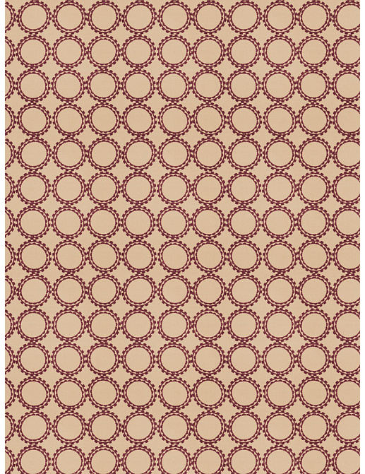 Ткань Fabricut Isabelle Borchgrave Mulberry Circle Suzani/Mulberry
