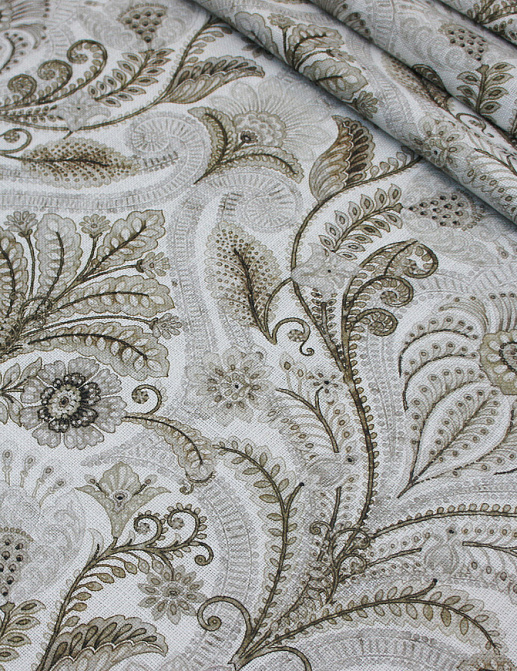Ткань Dana Panorama Uxia/Bluebell Bluebell/Beige