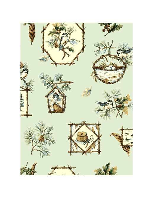Обои Jaima Brown Retreat Plume-Spring-Green