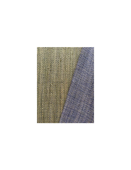 Ткань Bisson Bruneel Panama Cuba Panama-Bleu/Moutarde