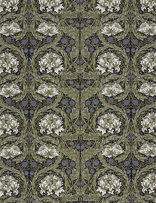 Ткань William Morris At Home Kelmscott Gardens Volume II African Marigold/Cornflower