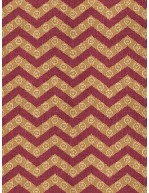 Ткань Fabricut Isabelle Borchgrave Mulberry Chevron kimono/Mulberry