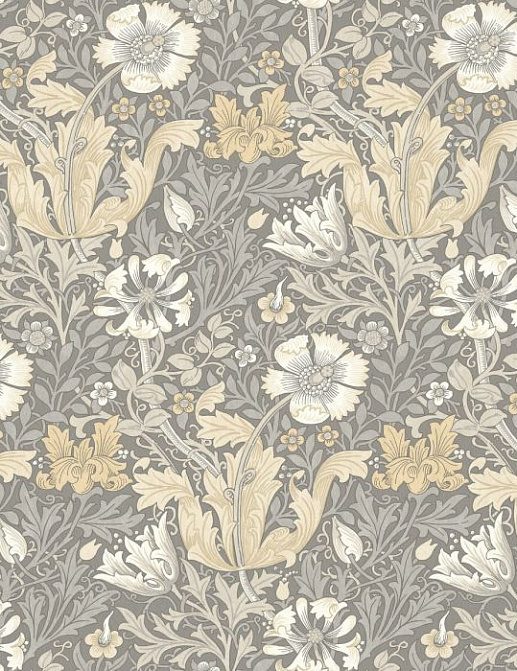 Ткань William Morris At Home Flora & Foliage Volume I ComptonVelvet/Cobble