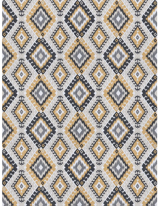 Ткань Fabricut Chromatics Vol.XXIII Charcoal Luchi/Goldmine