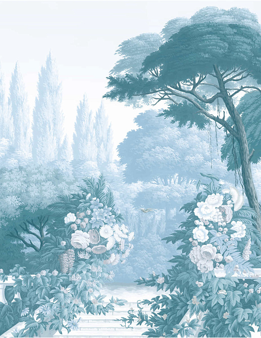 Обои Yana Svetlova Wallcoverings Art Prints GARDEN-1301/BLUE