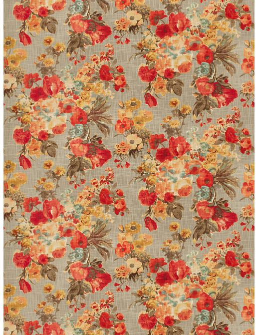 Ткань Fabricut Vignettes Vol.XIII Ruby Pedro floral/Ruby