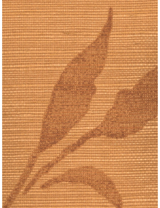Обои Stroheim Silhouettes Viney Leaf Sisal/Rust on Sienna