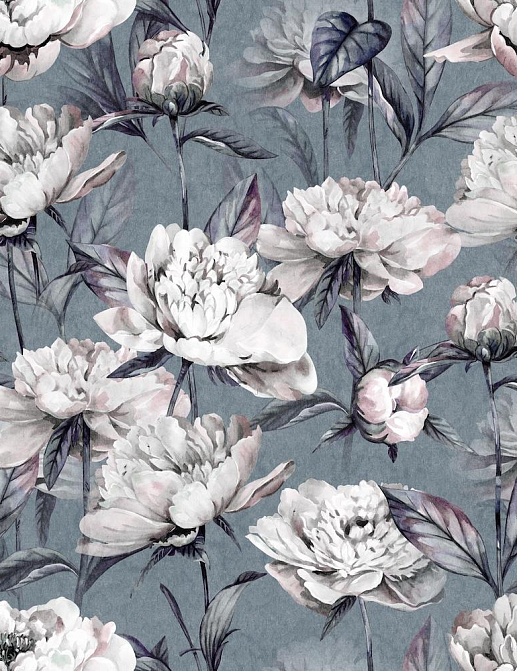 Ткань Marufabrics Florium 02010/Blue