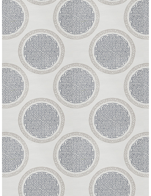 Ткань Fabricut Modern Nuances Vol.II Charcoal Norva Medallion/Slate