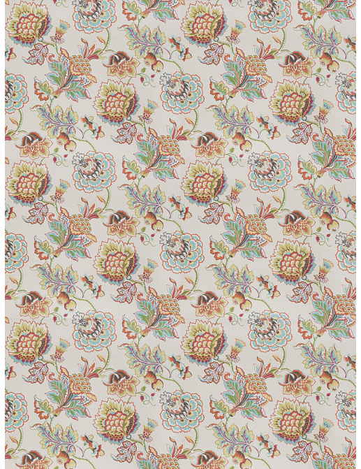 Ткань Fabricut Chromatics Vol.XXV Coral Ibsen floral/Summer