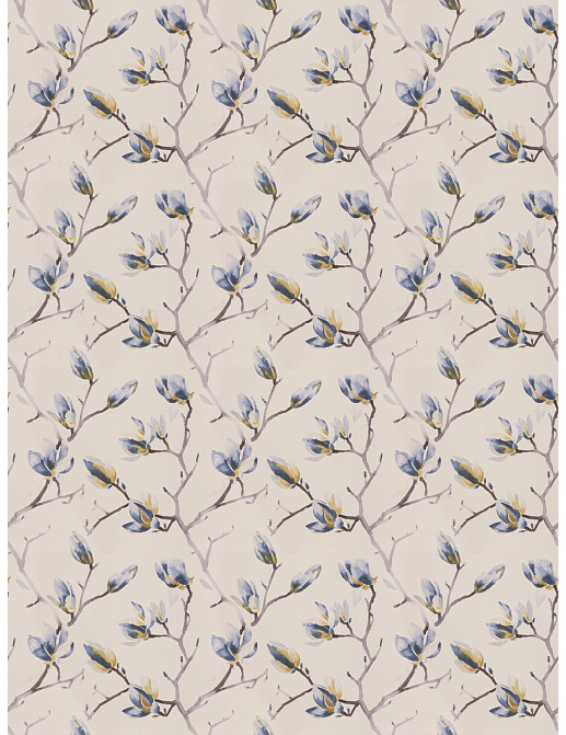 Ткань Fabricut Silk Nuances Lapis Pinkett floral/Horizont