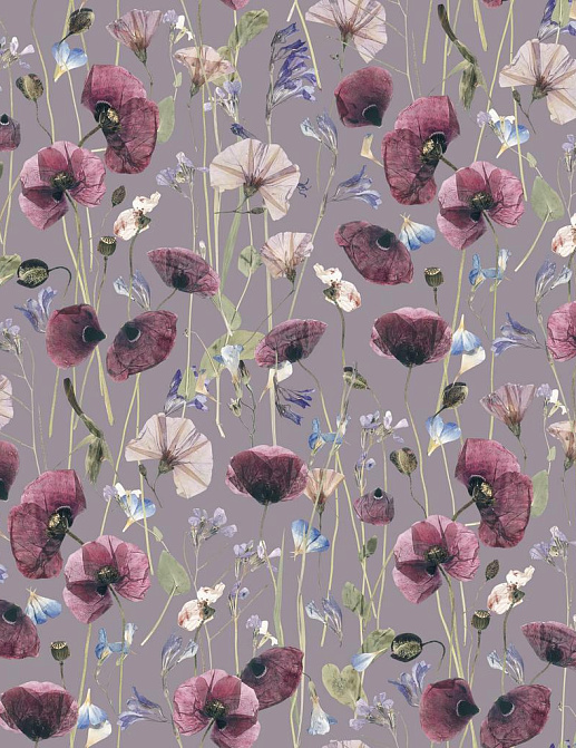 Ткань Marufabrics Florium Meadow/Violet