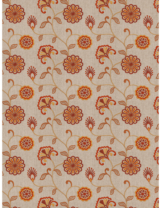 Ткань Fabricut Expressions Vol.V Cayenne Dory floral/Sienna