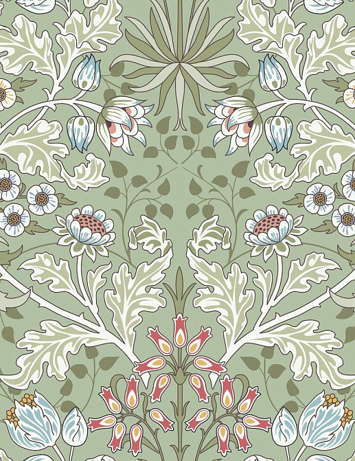 Ткань Серебрянная Студия (Silver Studio) Casselmae D609-01-TW