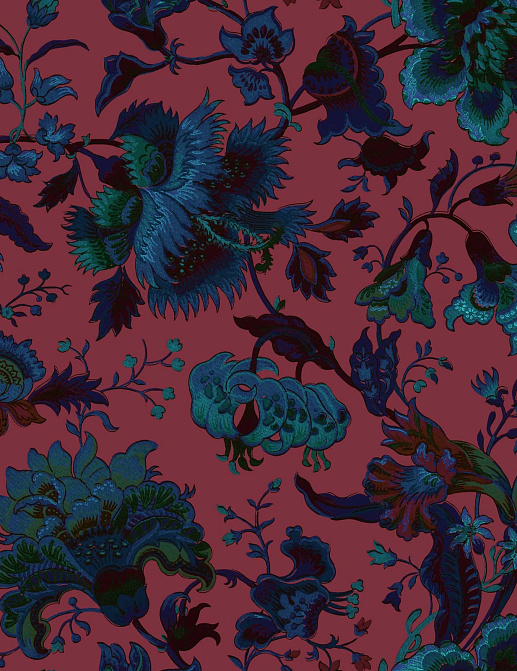 Обои House Of Hackney WII Newness 2018 Majorelle/Viola Pink