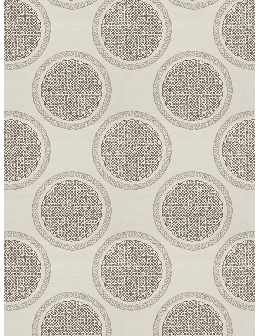 Ткань Fabricut Modern Nuances Vol.II Sesame Norva Medallion/Mink