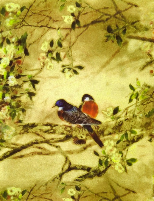 Ткань Galleria Arben Digital Art Birds/02