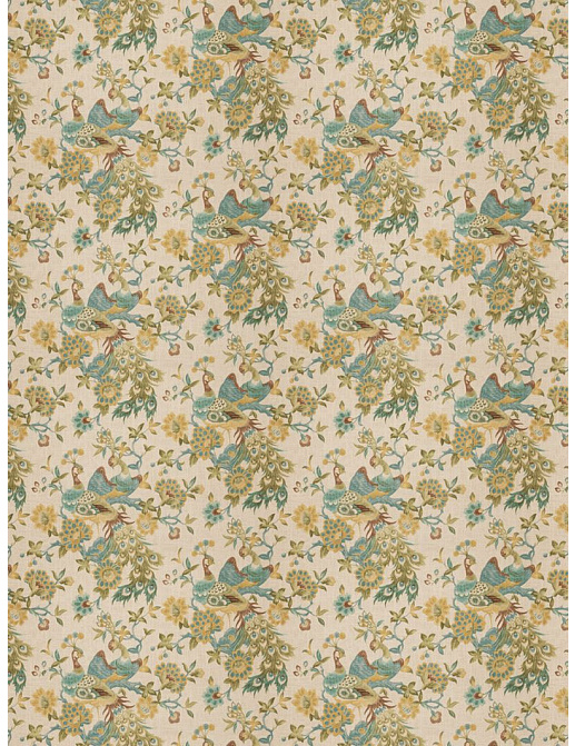 Ткань Fabricut Vignettes Vol.XIII Turquoise Plamen exotic/Aquamist
