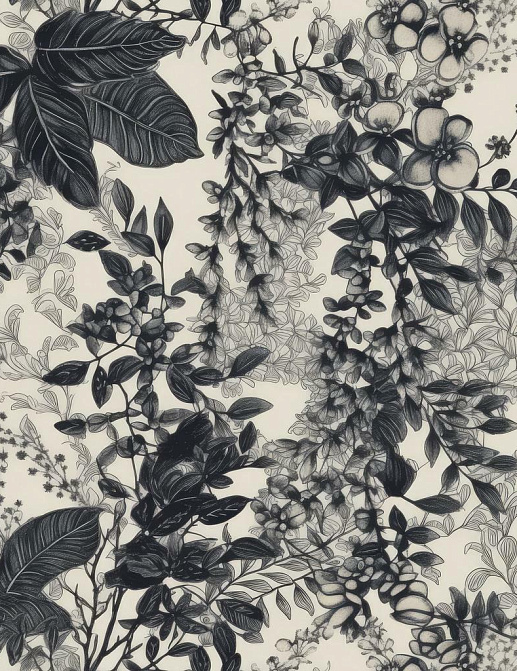 Ткань Marufabrics Florium Monochrome