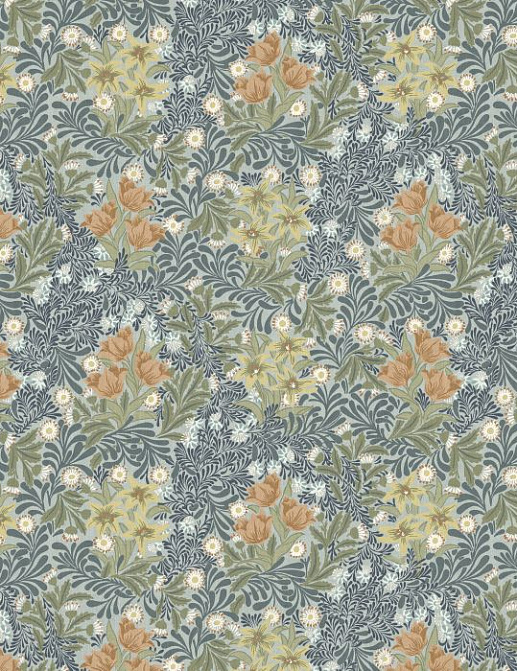 Ткань William Morris At Home Flora & Foliage Volume I Bower/Bluebird