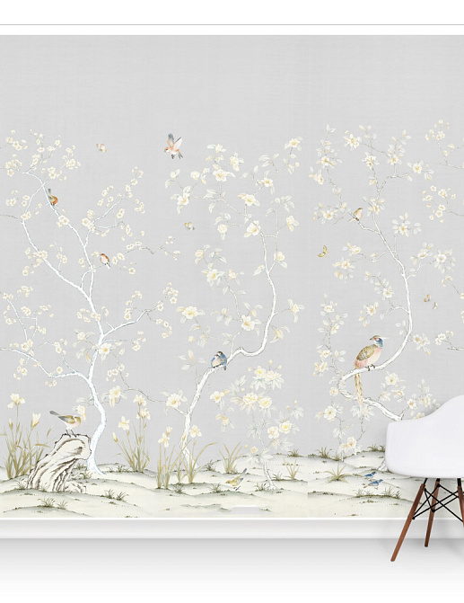 Обои Paul Montgomery Studio Murals For Unique Walls Lavena/Grey