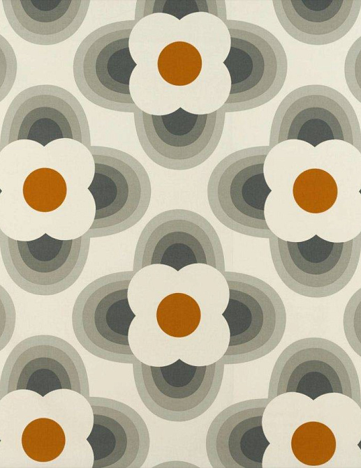 Ткань Orla Kiely Prints-Volume One StripedPetal/Orange