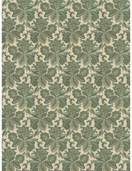Ткань Fabricut Vignettes Vol.XIII Turquoise Golda/Peacock