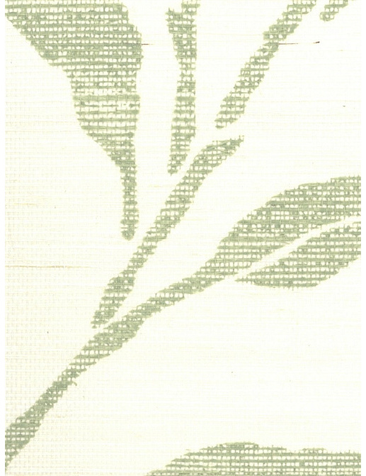 Обои Stroheim Silhouettes Viney Leaf Sisal/Green on Oyster