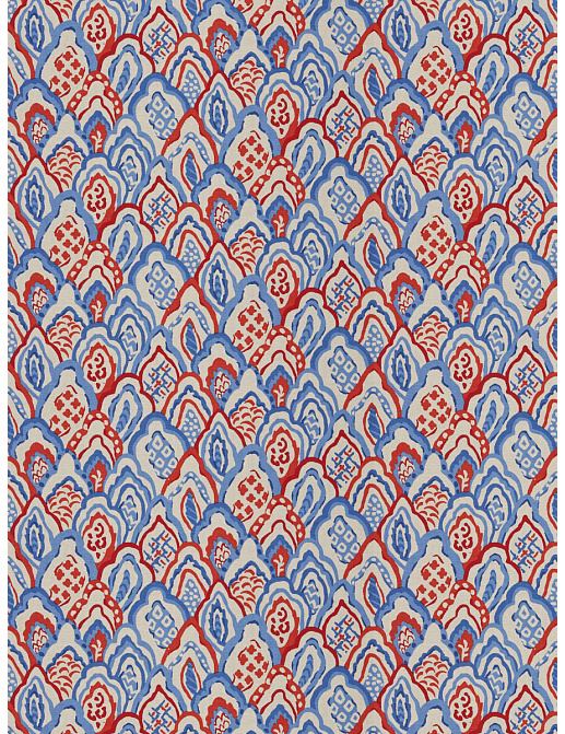 Ткань Stroheim Dana Gibson Prints II Taj/Persimmon