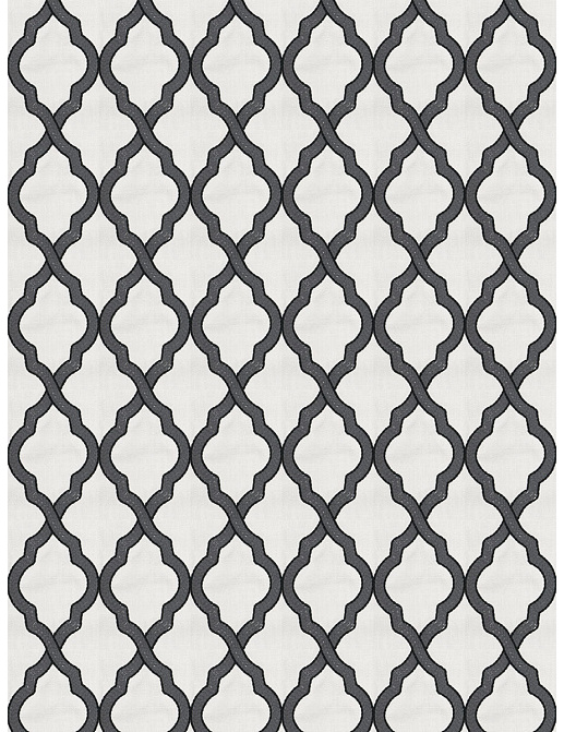 Ткань Fabricut Chromatics Vol.XXIII Charcoal Oryza ogee/Tuxedo