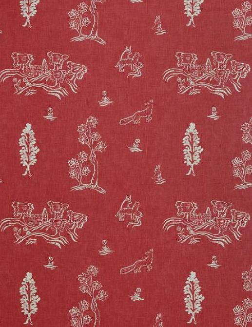 Ткань Andrew Martin The Kit Kemp Friendly Folk/Huntsman Red