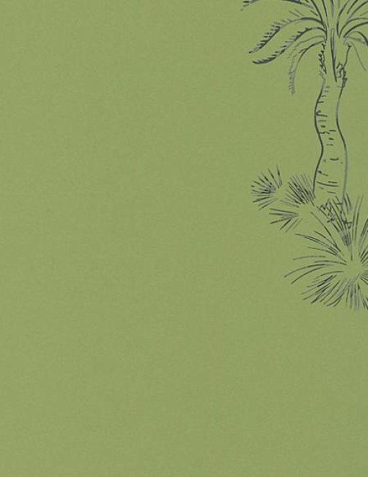 Обои Paint & Paper Library Tresco Lighthouse Palm Chelsea Green