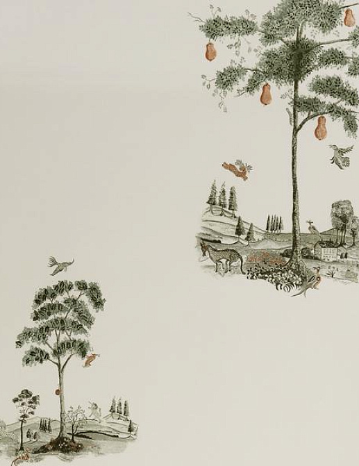Обои Andrew Martin The Kit Kemp Pear Tree/Graphite