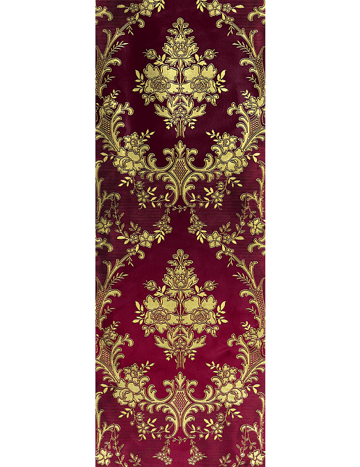 Обои Zuber Broderies 540/Bourgogne/Or Pale