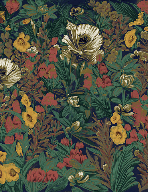 Панно и фотообои Faboie Silk Painting 4 F-SN4074