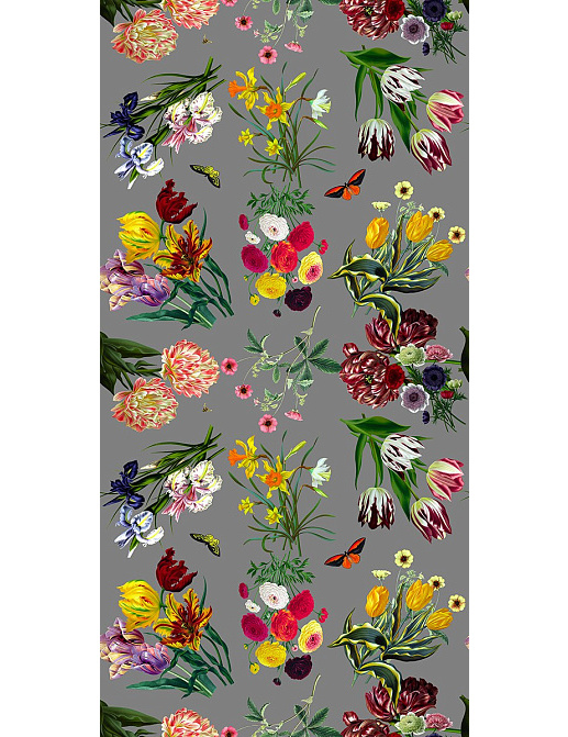 Обои Nicolette Mayer Royal Delft Flora-Fauna-Gray