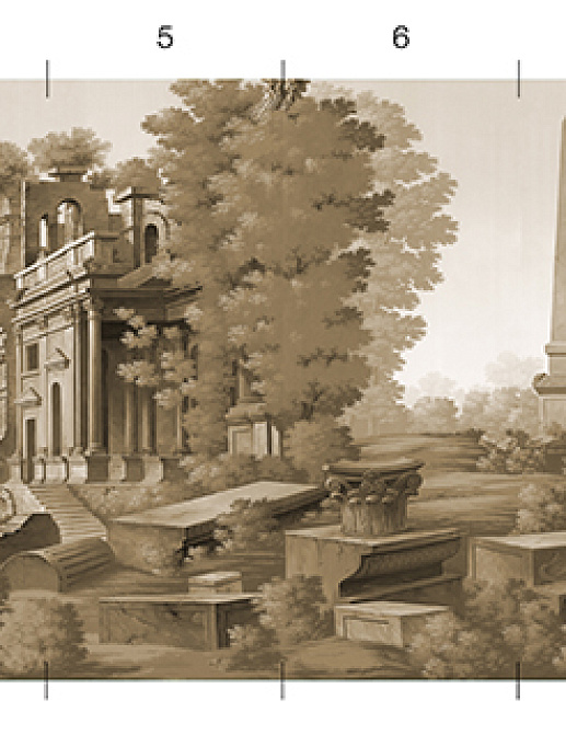 Обои Paul Montgomery Studio Melange Series Bibiena Sepia