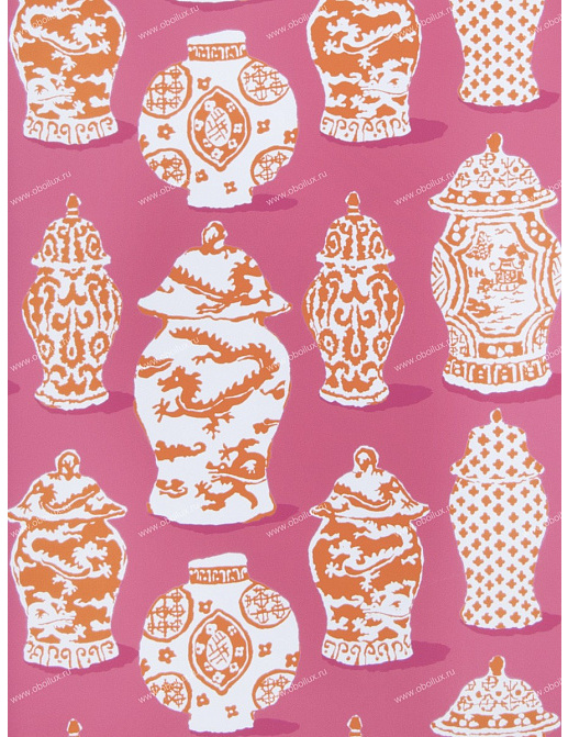 Обои Stroheim Dana Gibson Canton/Pink Orange