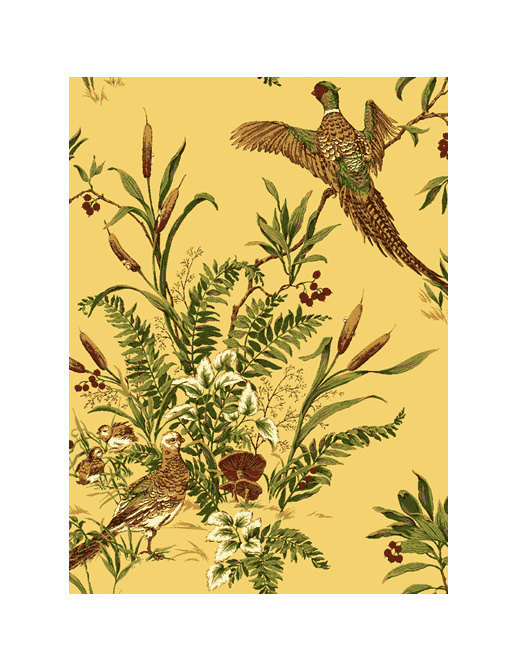Обои Jaima Brown Retreat Pheasant-Run-Ochre