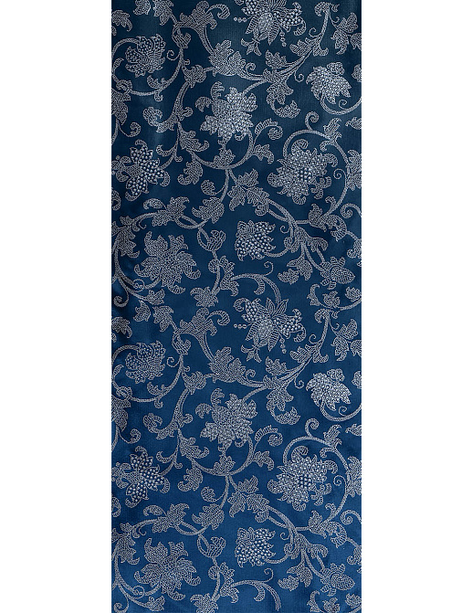 Обои Zuber Broderies 380/Bleu/Serti Argent