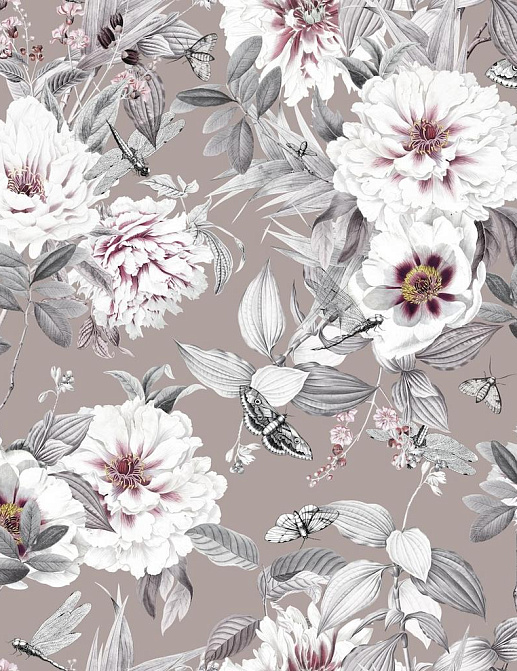 Ткань Marufabrics Florium Wildrose/Beige