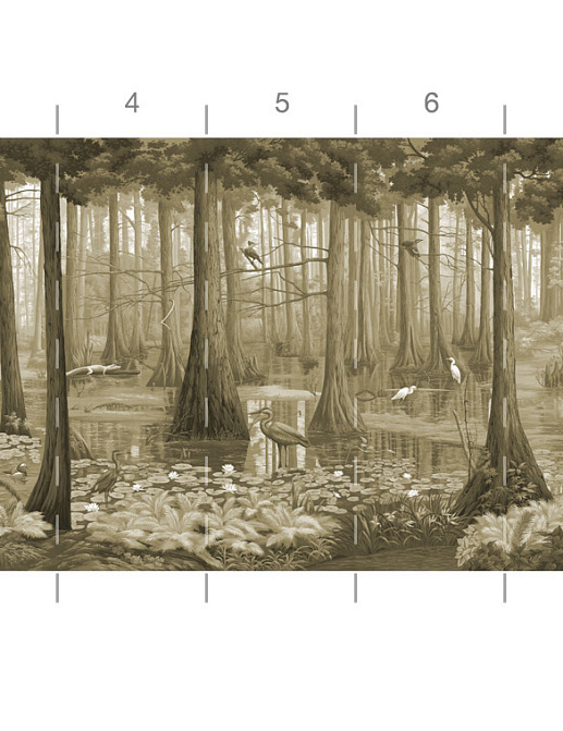 Обои Paul Montgomery Studio Book of Murals (Mural Sources) PN-700-GR1/Sepia