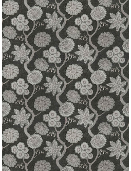 Ткань Fabricut Vignettes Vol.XVI Graphite ScriptFloral/Onyx