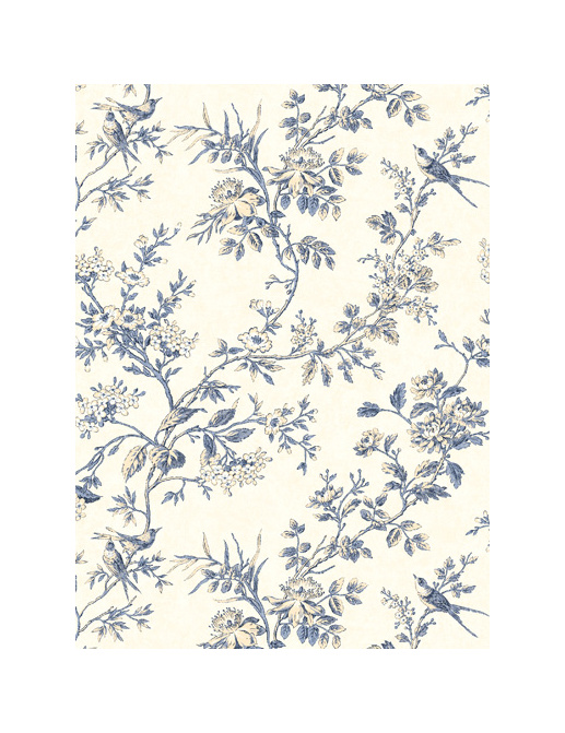 Обои Jaima Brown Chanticleer Avignon-Blue