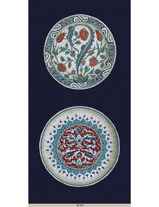Панно и фотообои Iksel Scenic & Architectural Wallpapers Iznik Plates IP09