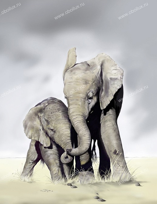 Панно и фотообои A. S. Creation XXL II 317 Elephant Family