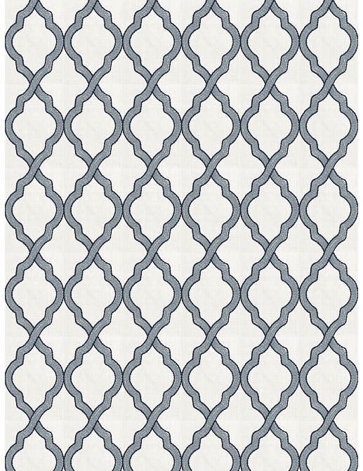 Ткань Fabricut Chromatics Vol.XXIII Sapphire Oryza ogee/Delft